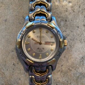Bulova Two-Tone Stainless and Gold Tone Men's Watch